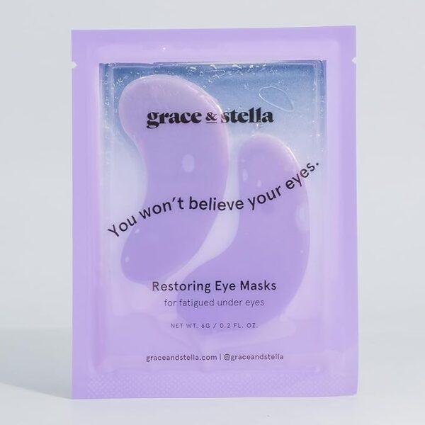 grace & stella Under Eye Patches for Puffy Eyes and Dark Circles (Retinol, 24 Pairs) Restoring Gel Under Eye Masks with Hyaluronic Acid – Vegan Cruelty-Free Skincare Birthday Gifts for Women - Image 4