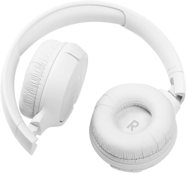 JBL Tune 510BT - Bluetooth headphones with up to 40 hours battery, microphone for call, foldable and comfortable, Android and iOs compatible (White) - Image 4