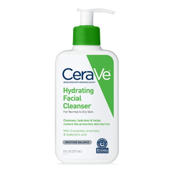 CeraVe Hydrating Facial Cleanser, Moisturizing Face Wash