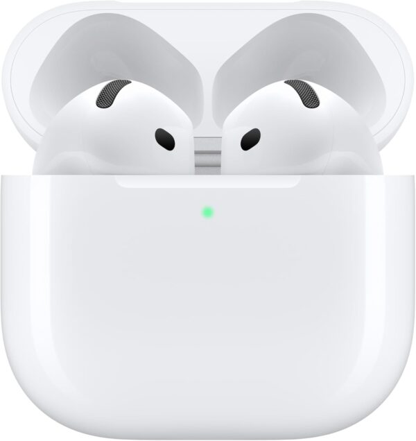 Apple AirPods 4 Wireless Earbuds, Bluetooth Headphones, Personalized Spatial Audio, Sweat and Water Resistant, USB-C Charging Case, H2 Chip, Up to 30 Hours of Battery Life, Effortless Setup for iPhone - Image 2