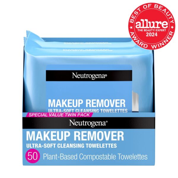 Neutrogena Makeup Remover Wipes, Ultra-Soft Cleansing Facial Towelettes for Waterproof Makeup - Image 2