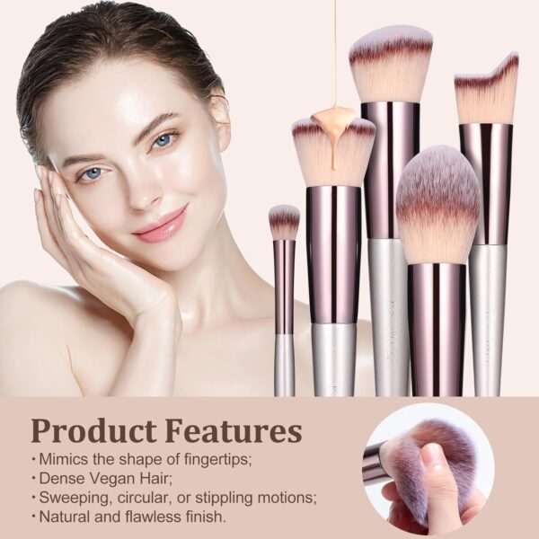 BS-MALL Makeup Brush Set 18 Pcs - Image 3