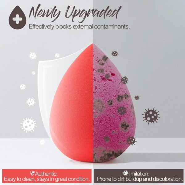 BEAKEY Makeup Sponge 5 Pcs Set, Latex-Free Boun Boun Beauty Sponge for Blending - Image 4