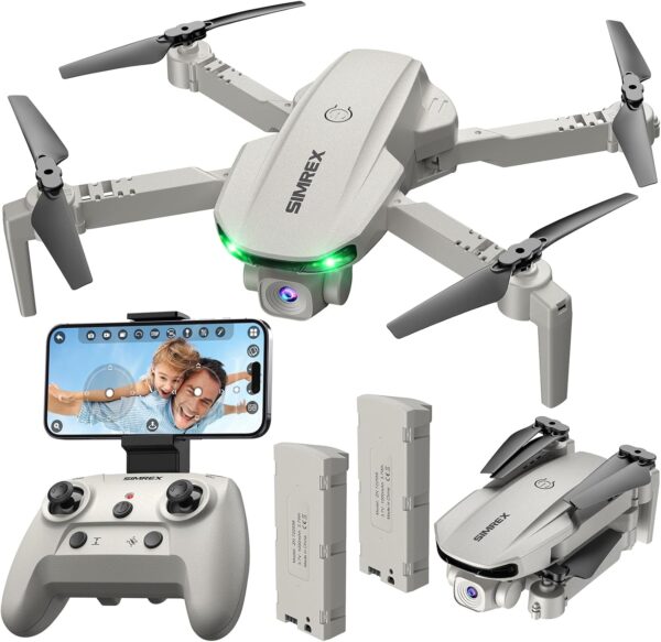 Drone With Camera 1080P for Kids And Adults, RC Quadcopter Drone with Altitude Hold, Mini Drone With One Key Start, Waypoint Fly, Headless Mode, 3D Flip, 3 Speeds, Remote Control Drone for Beginners