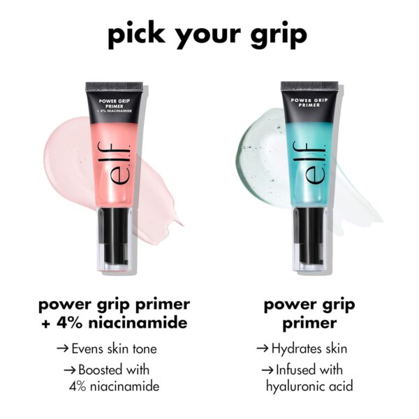 e.l.f. Power Grip Primer, Gel-Based & Hydrating Face Primer For Smoothing Skin - Image 4