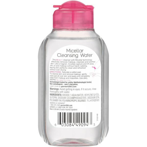 Garnier Micellar Cleansing Water, All-in-1 Makeup Remover and Facial Cleanser - Image 2