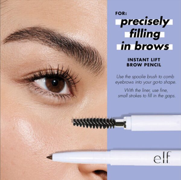 e.l.f. Instant Lift Brow Pencil, Dual-Sided, Precise, Fine Tip, Shapes, Defines, Fills Brows, Contours, Combs, Tames, Blonde, 0.006 Oz - Image 6